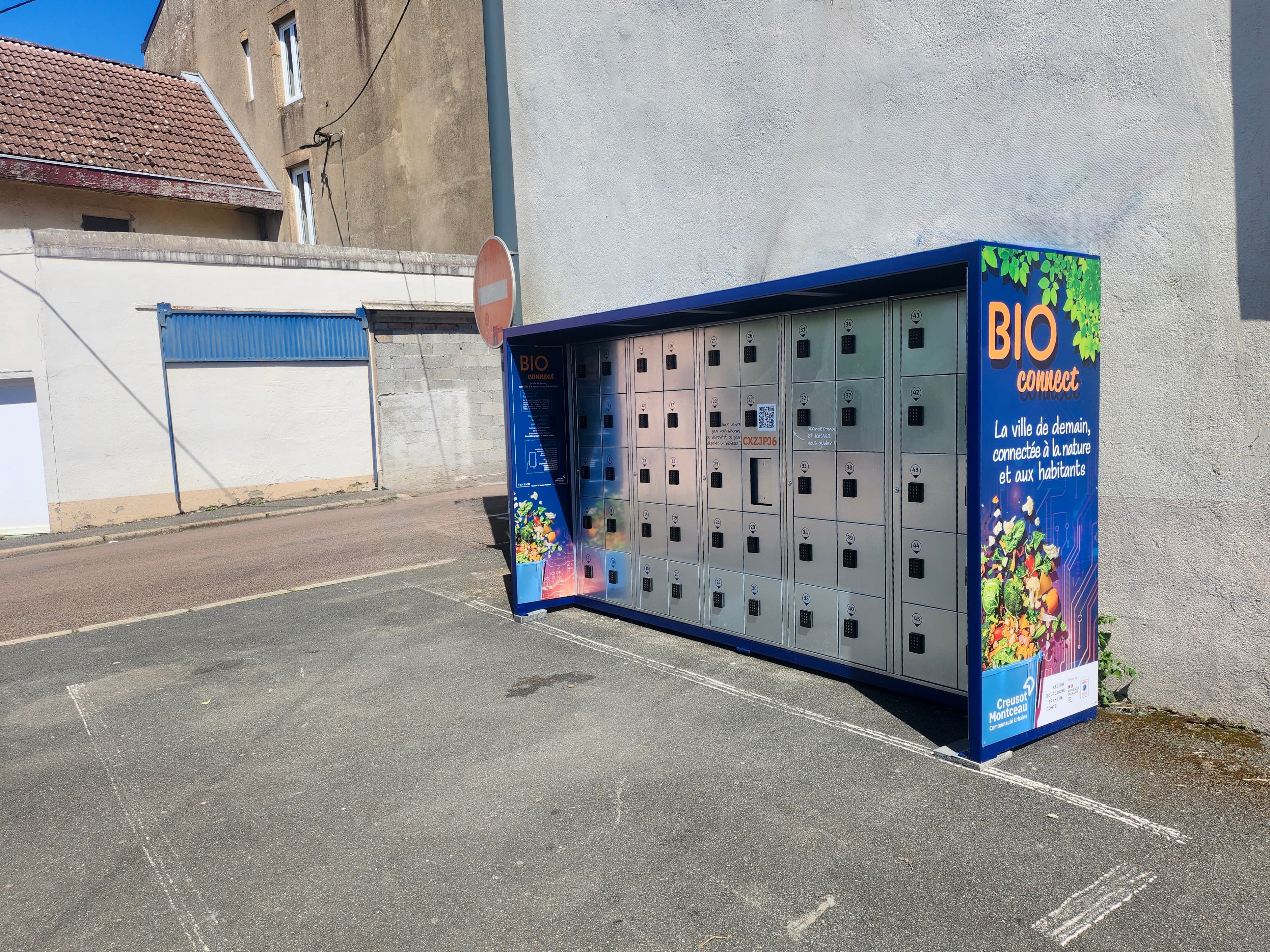 Armoire Bioconnect installée en milieu urbain